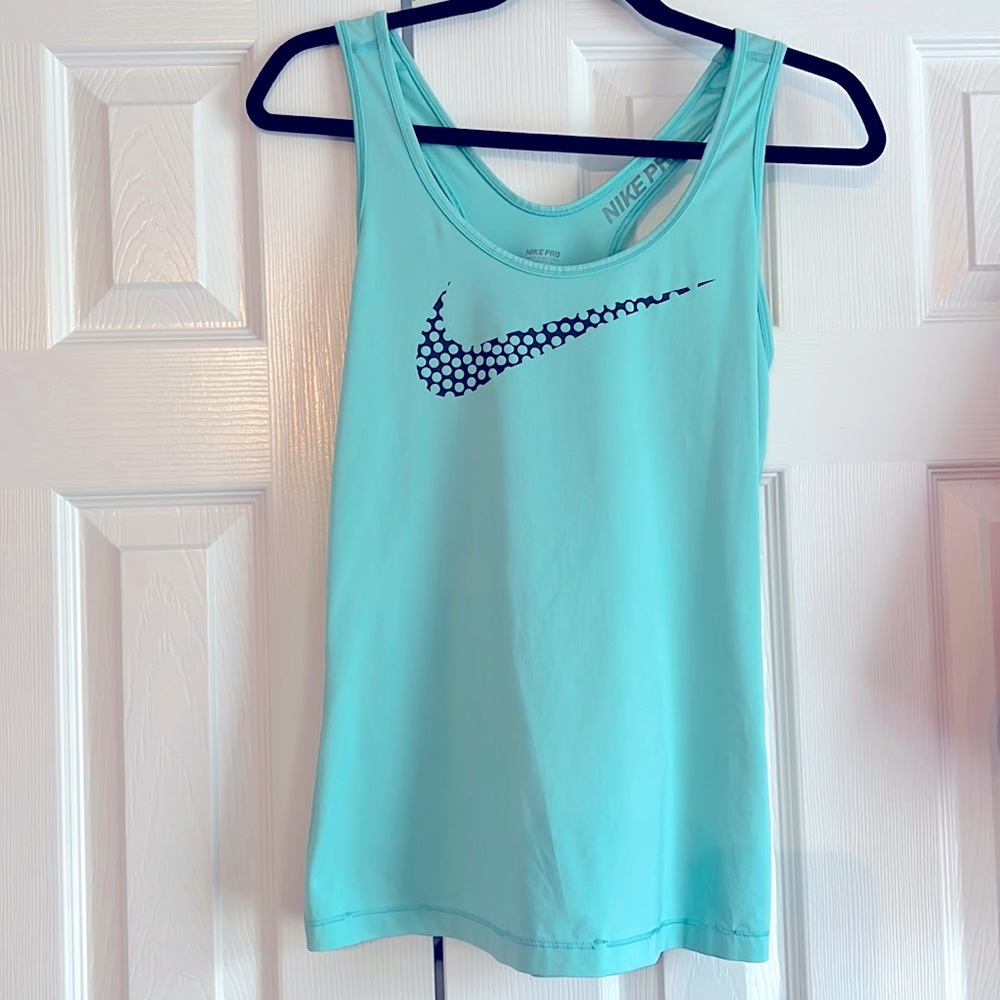 Nike Pro Tank - Med - Tiffany Blue - like New
